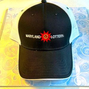 Otto Brand Maryland Lotto Black and White Baseball Cap